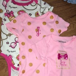 Juicy couture baby onesies 0-3M OBO